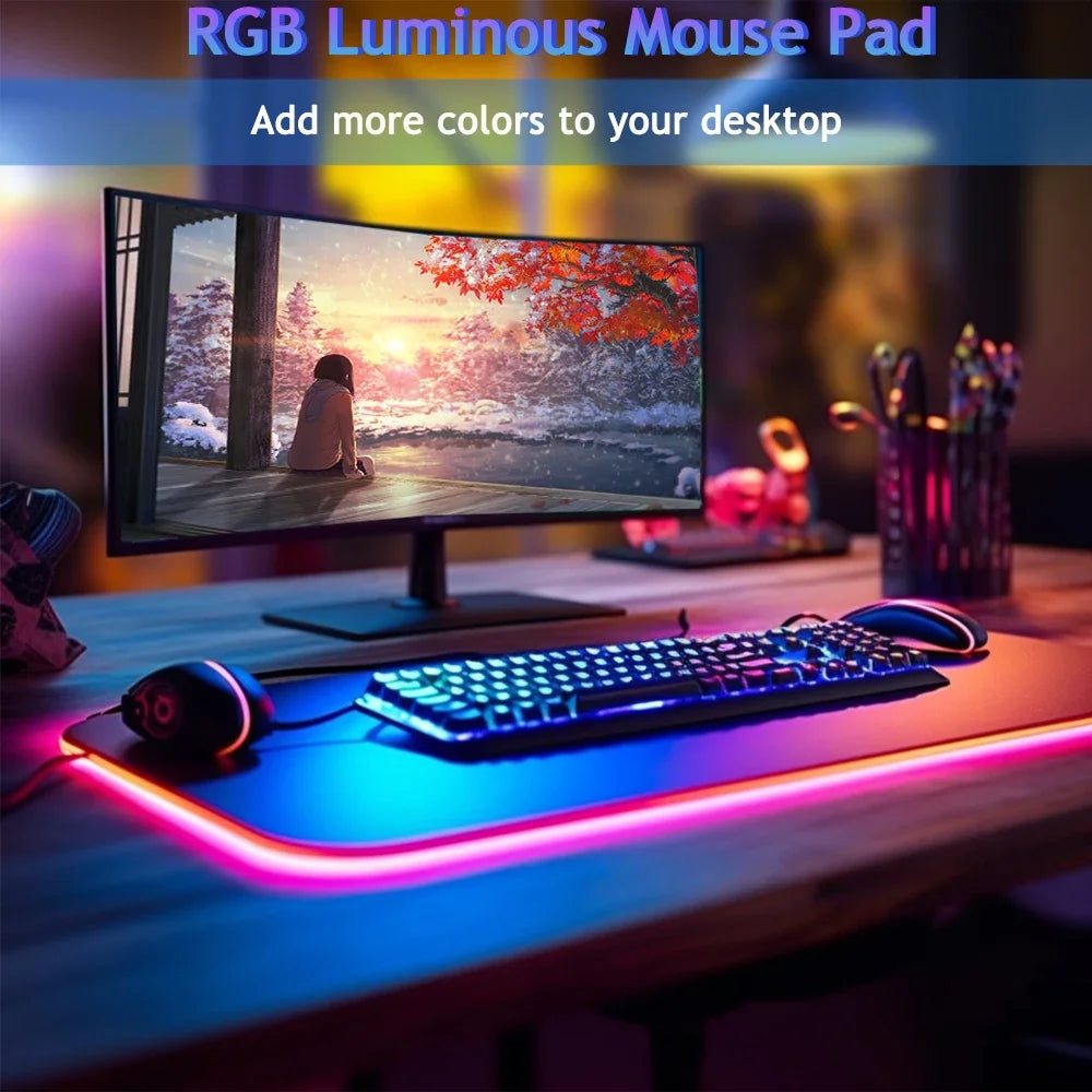 KittyGlow RGB Gaming Desk Mat