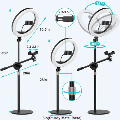 HaloRing Pro 10.5" RGB Desk Light