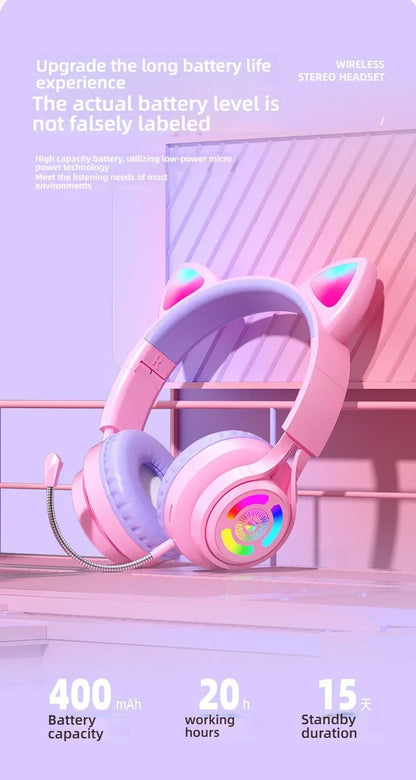 NekoSound RGB Cat Ear Gaming Headset