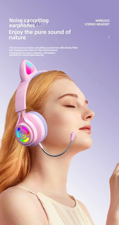 NekoSound RGB Cat Ear Gaming Headset