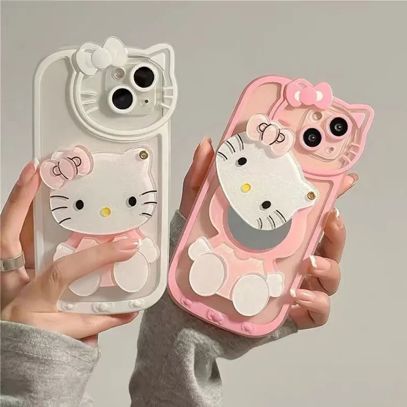Sanrio Hello Kitty Phone Case with Mirror For iPhone