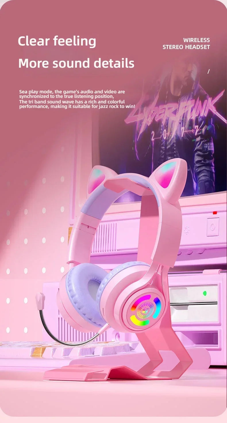 NekoSound RGB Cat Ear Gaming Headset