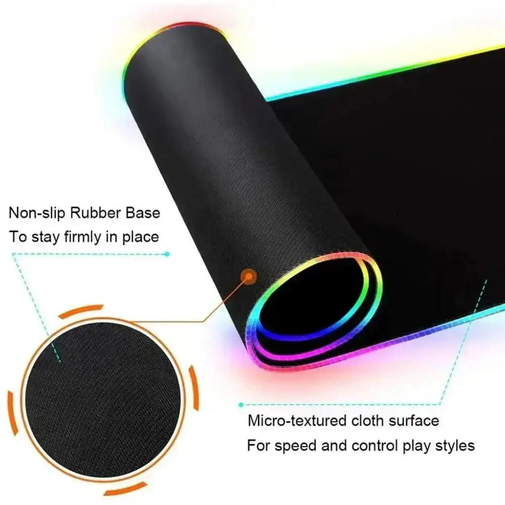 GeoLux XXL RGB Gaming Desk Mat