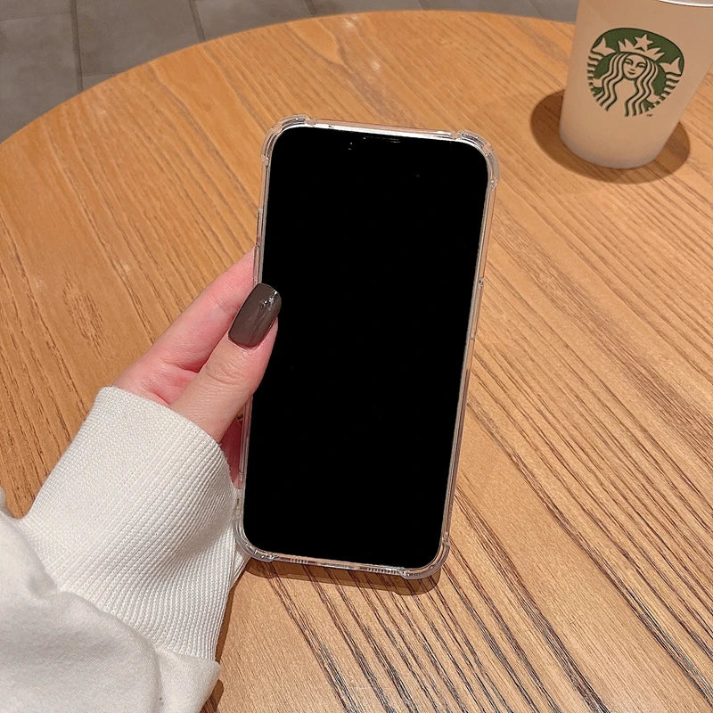 Transparent Magnetic Shockproof iPhone case with Wireless Charging