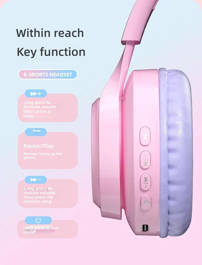 NekoSound RGB Cat Ear Gaming Headset