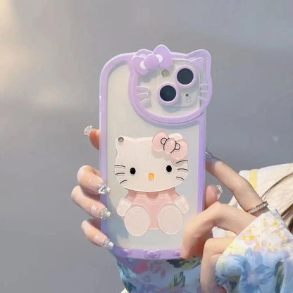 Sanrio Hello Kitty Phone Case with Mirror For iPhone