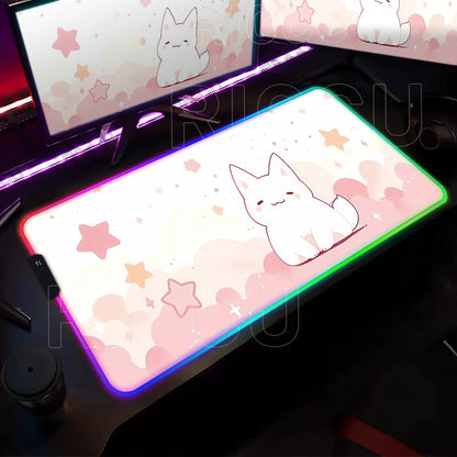 KittyGlow RGB Gaming Desk Mat
