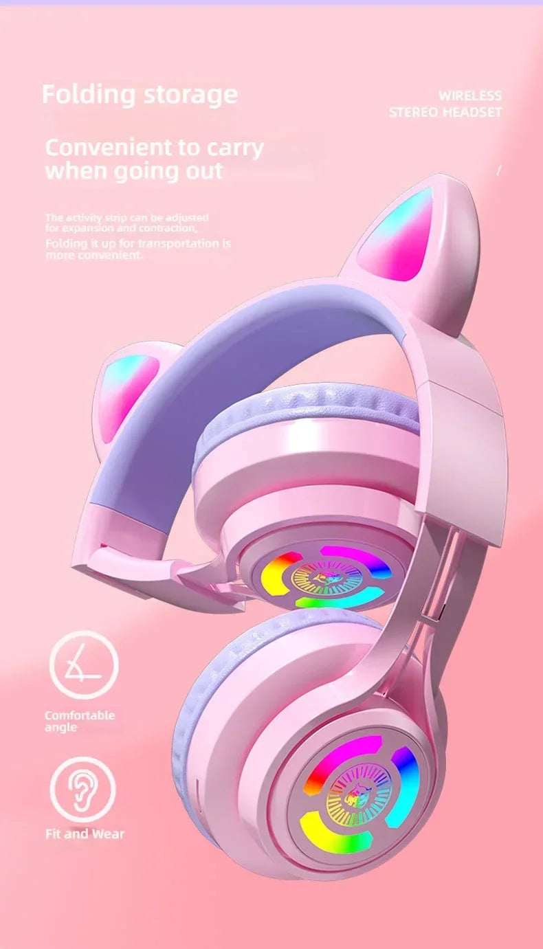 NekoSound RGB Cat Ear Gaming Headset