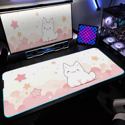 KittyGlow RGB Gaming Desk Mat