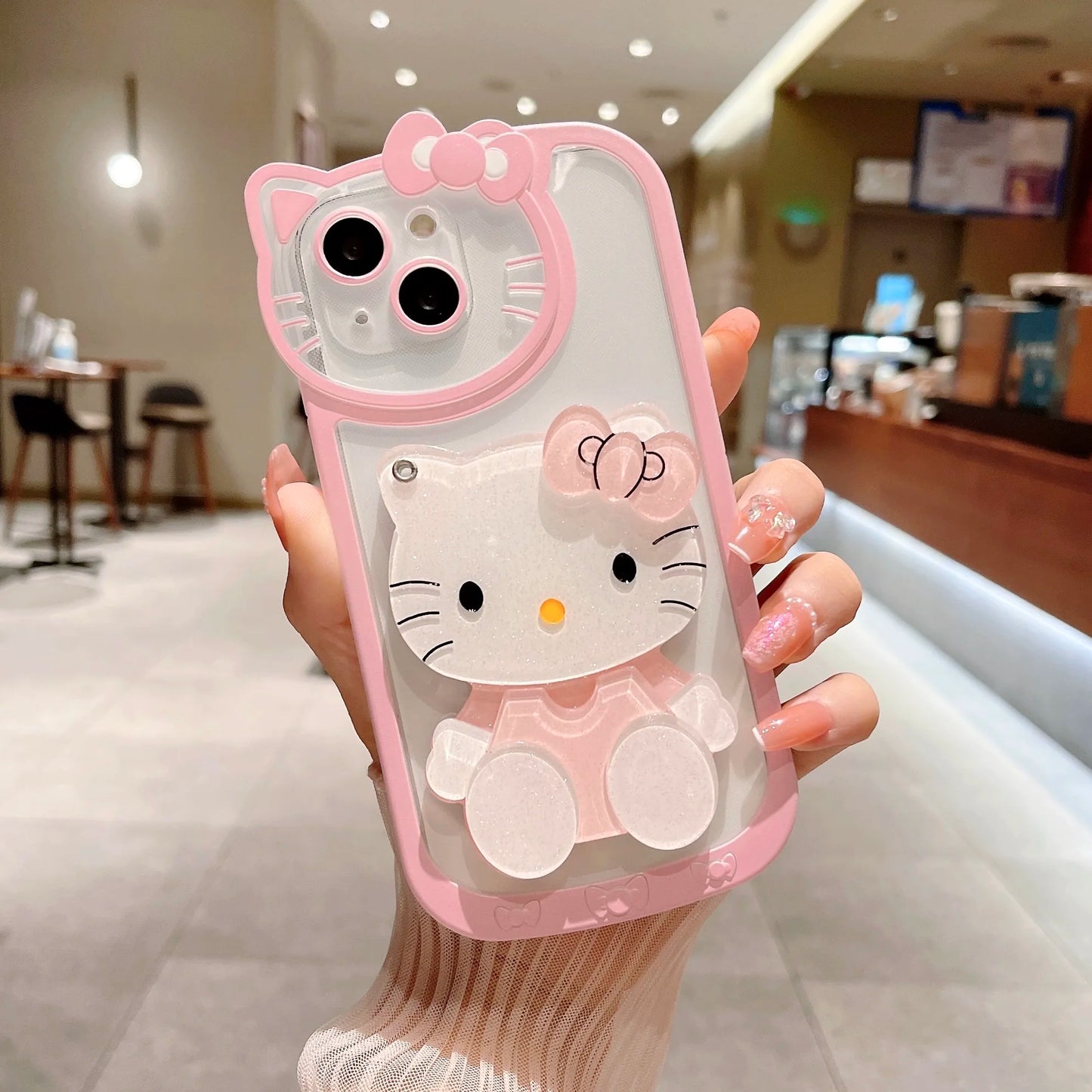 Sanrio Hello Kitty Phone Case with Mirror For iPhone