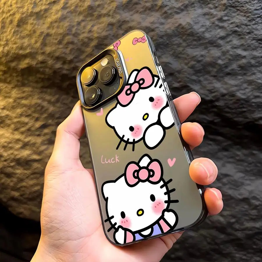 Matte Black Hello Kitty Phone Case