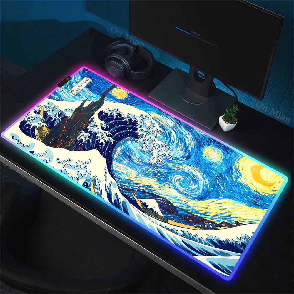 WaveArt RGB Gaming Desk Mat