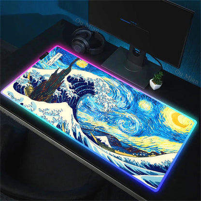 WaveArt RGB Gaming Desk Mat