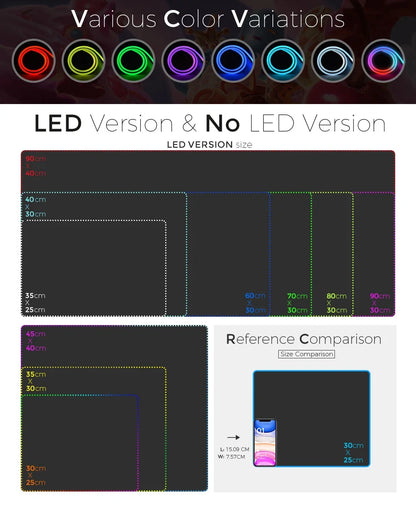 KittyGlow RGB Gaming Desk Mat
