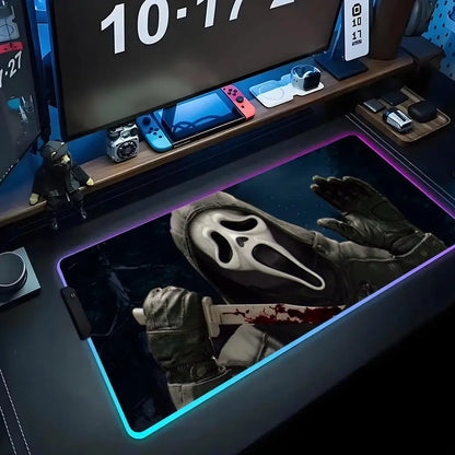 Ghost Face RGB Gaming Desk Mat