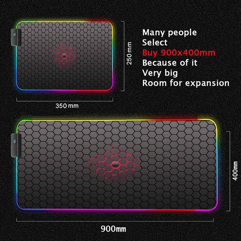 GeoLux XXL RGB Gaming Desk Mat