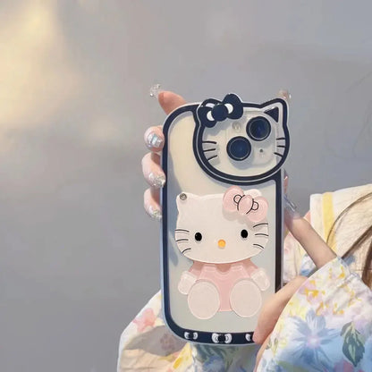 Sanrio Hello Kitty Phone Case with Mirror For iPhone