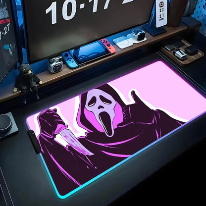 Ghost Face RGB Gaming Desk Mat