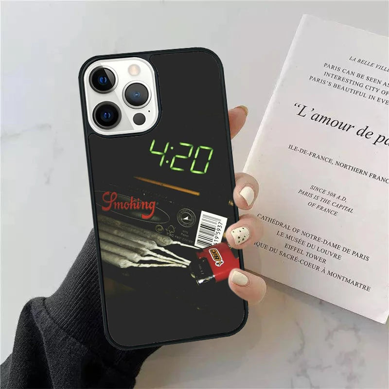 Leaf Weed 420 Smoking Phone Case Cover