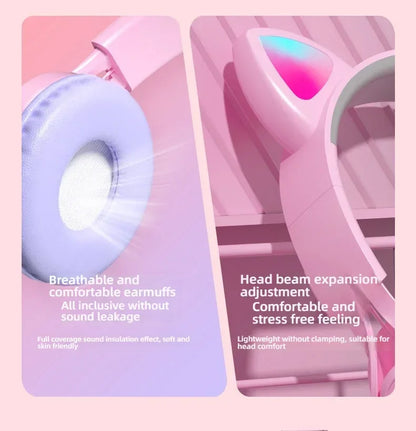 NekoSound RGB Cat Ear Gaming Headset