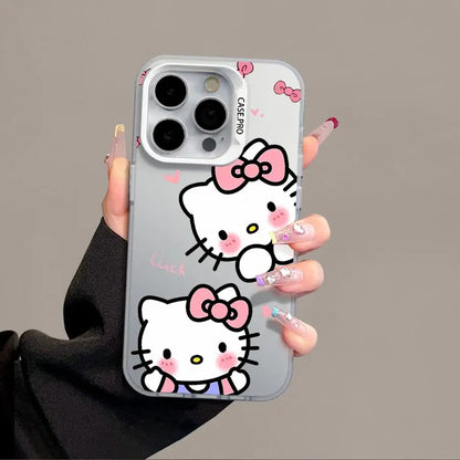 Matte Black Hello Kitty Phone Case