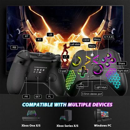 Wireless Xbox One Controller for Xbox with RGB LED -Compatible with Xbox One, XboxOne X/S, Xbox Series X/S ,Windows PC
