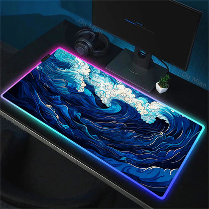 WaveArt RGB Gaming Desk Mat