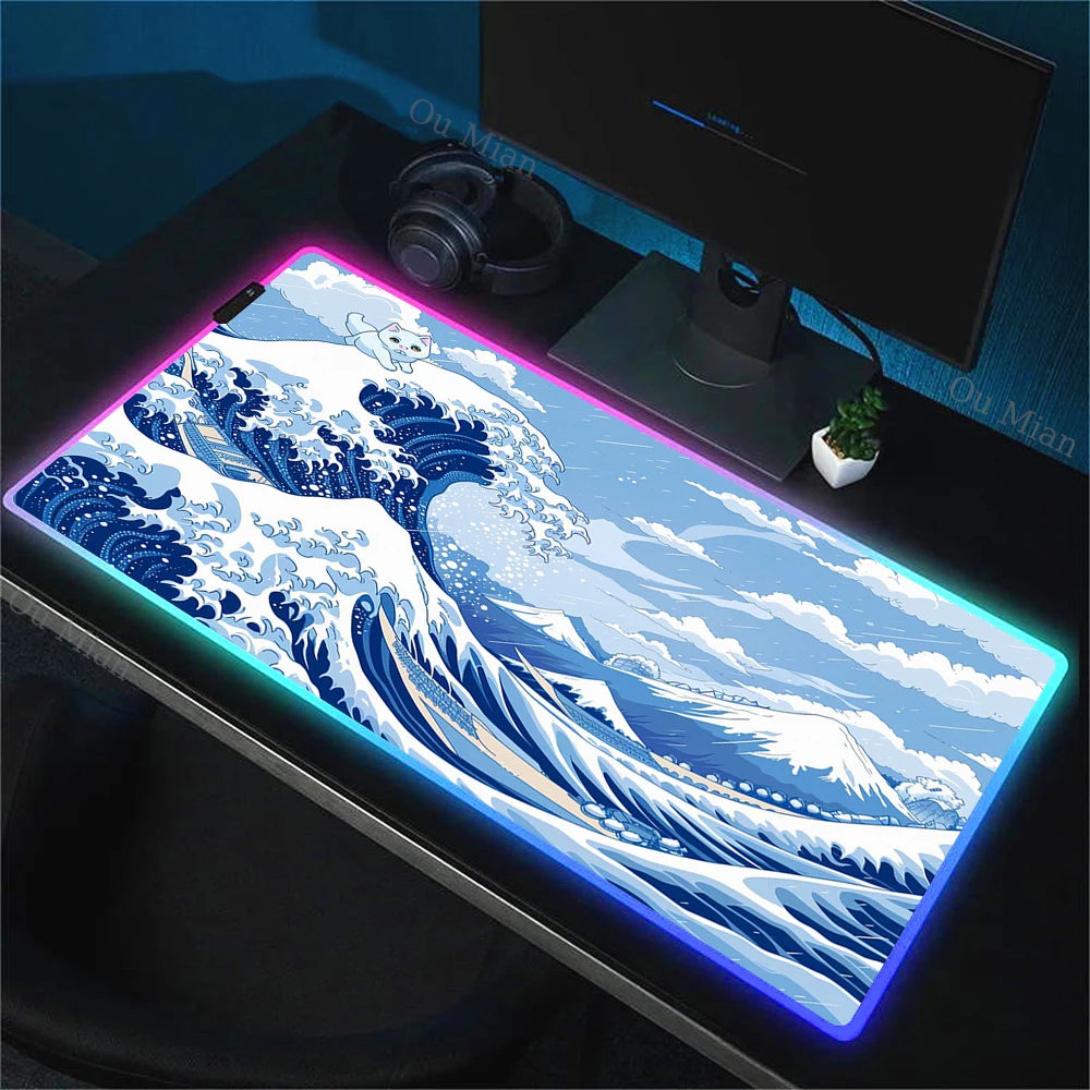 WaveArt RGB Gaming Desk Mat