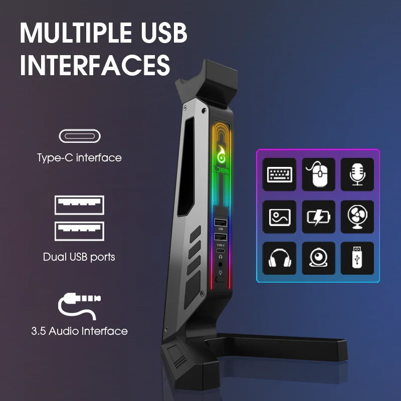 SoundSync RGB Headset Stand