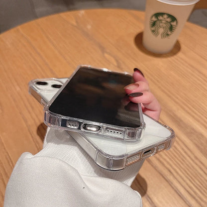 Transparent Magnetic Shockproof iPhone case with Wireless Charging