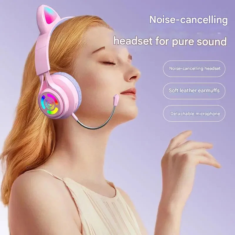 NekoSound RGB Cat Ear Gaming Headset