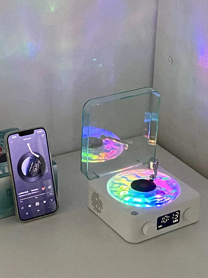 Mini Retro White Noise Bluetooth Speaker with RGB lights
