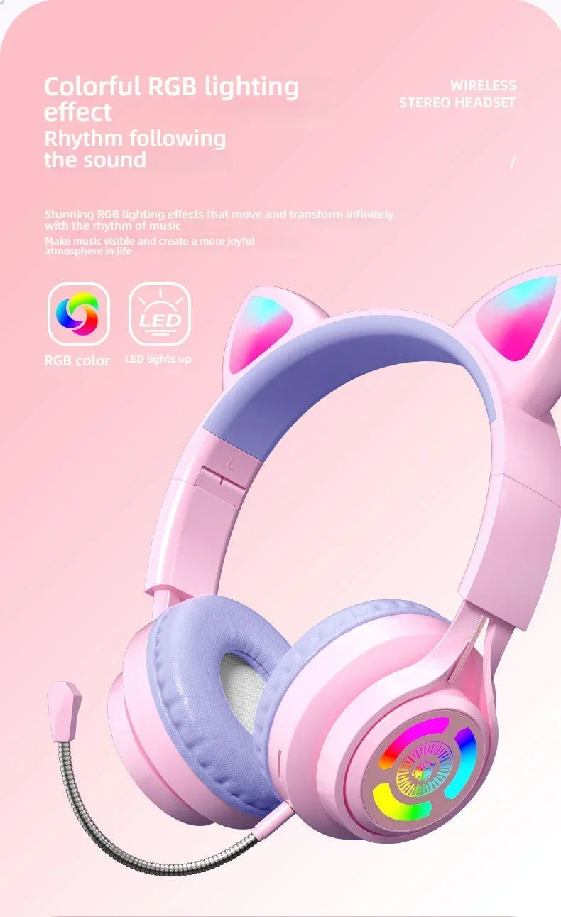 NekoSound RGB Cat Ear Gaming Headset