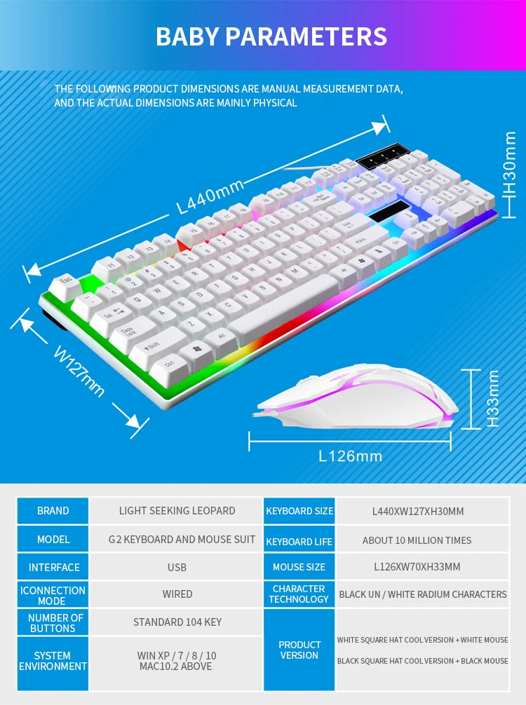 GameSync RGB Keyboard & Mouse Combo