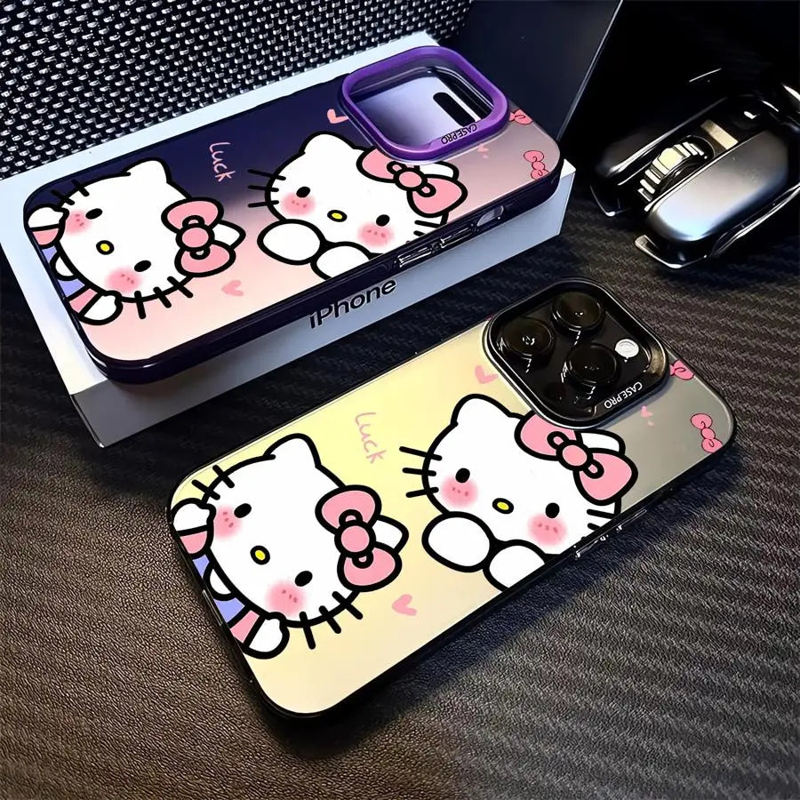 Matte Black Hello Kitty Phone Case