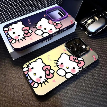Matte Black Hello Kitty Phone Case