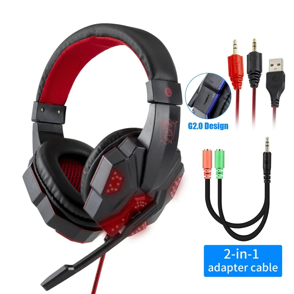 SonicWave LED Gaming Headset