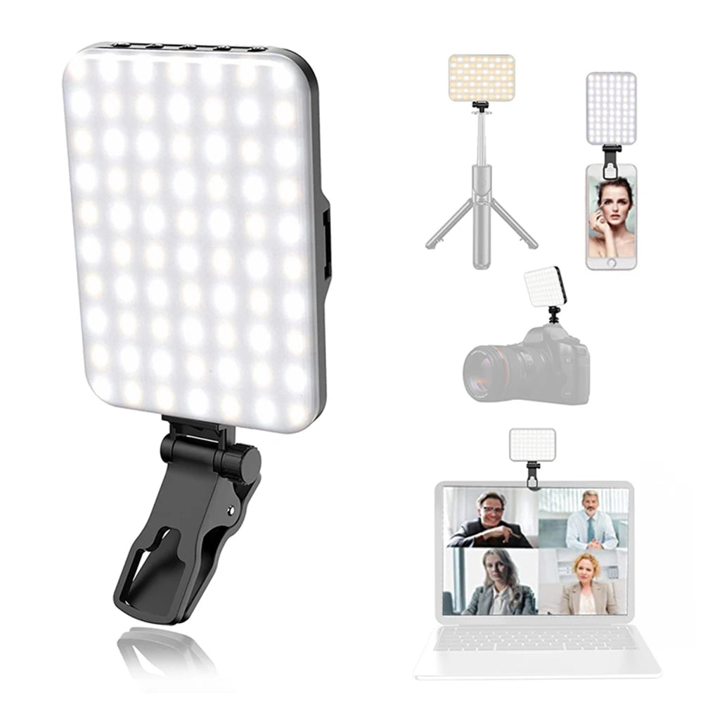 Selfie Light - 60 High-quality LED Beads Portable on Light for Phone/Tablet/Laptop