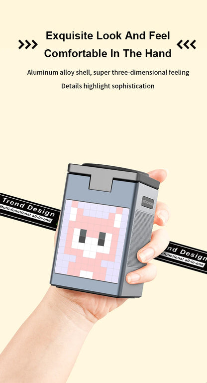 6-in-1 Magnetic Wireless Charging Station with Bluetooth Speaker & Alarm Clock