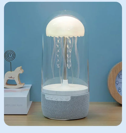 Colorful Jellyfish Lamp Bluetooth Speaker HiFi Stereo Speaker with Lights for Home Office
