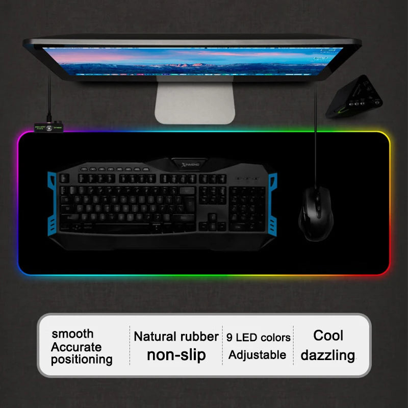 Ghost Face RGB Gaming Desk Mat