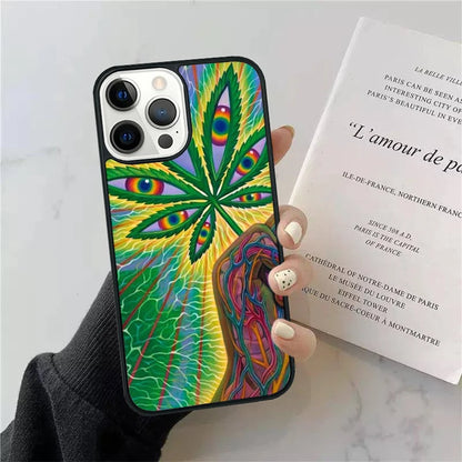 Leaf Weed 420 Smoking Phone Case Cover