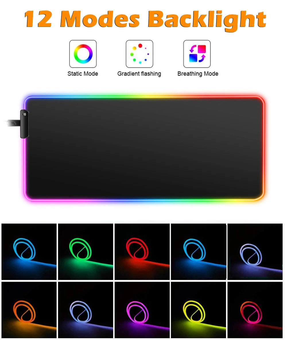 PokeGlow RGB Gaming Desk Mat
