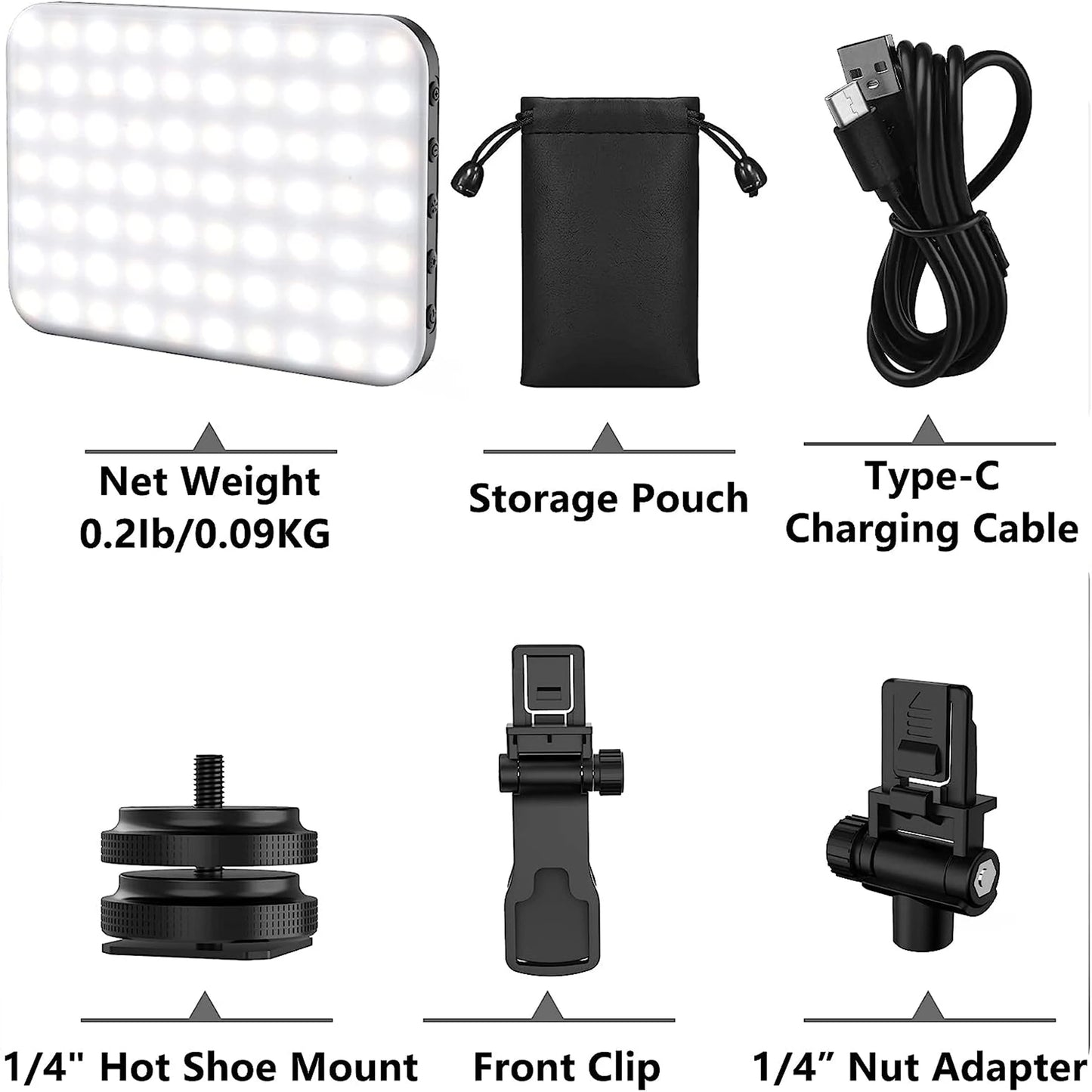 Selfie Light - 60 High-quality LED Beads Portable on Light for Phone/Tablet/Laptop