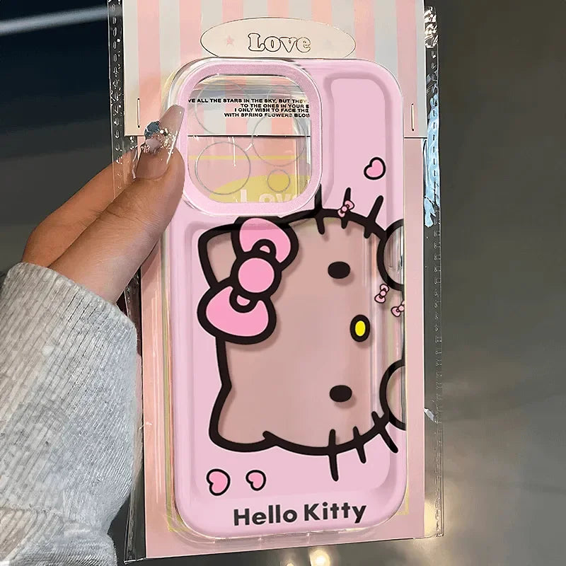 Hello Kitty Pink Face Bow Strap Phone Case