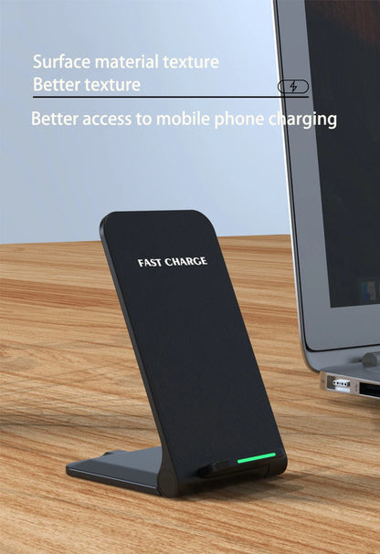 30W Foldable Wireless Charger Stand Pad For iPhone 15 14 13 12 11 X XS Samsung S22 S20 S10 Xiaomi Fast Charging Station