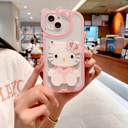 Sanrio Hello Kitty Phone Case with Mirror For iPhone