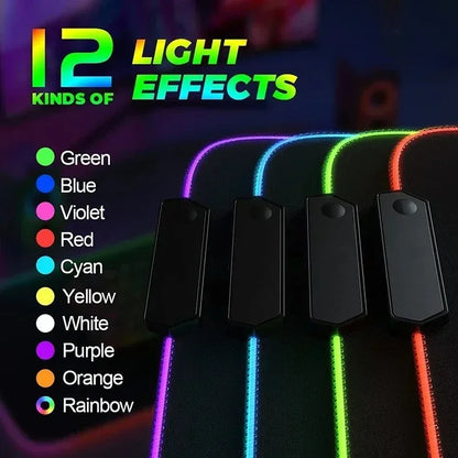 GeoLux XXL RGB Gaming Desk Mat
