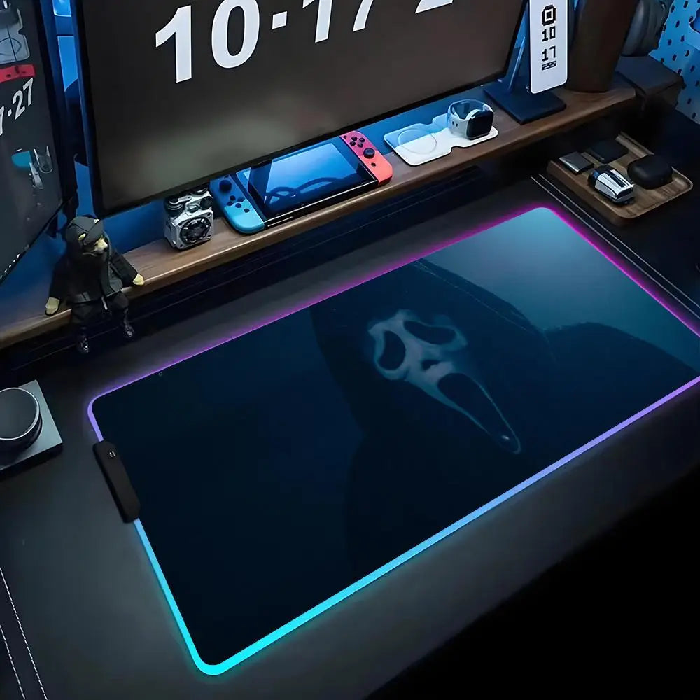 Ghost Face RGB Gaming Desk Mat