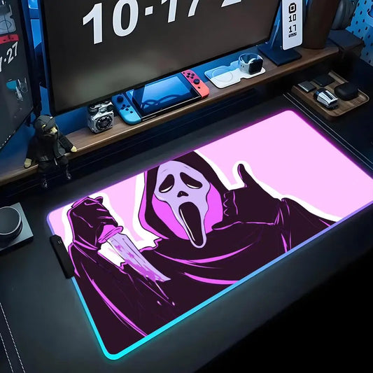 Ghost Face RGB Gaming Desk Mat
